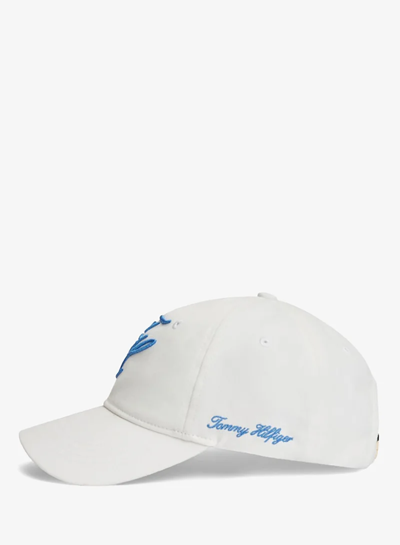 Tommy Hilfiger Ecru Logo Embroidery Baseball Cap for Women | Best Price UAE